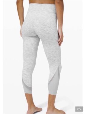 lululemon athletica Wunder Under High-Rise Crop 23" Scalloped Mesh